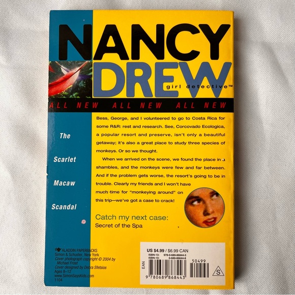 The Scarlet Macaw Scandal, Nancy Drew Detective Series Book 8, By Carolyn Keene - Picture 3 of 9